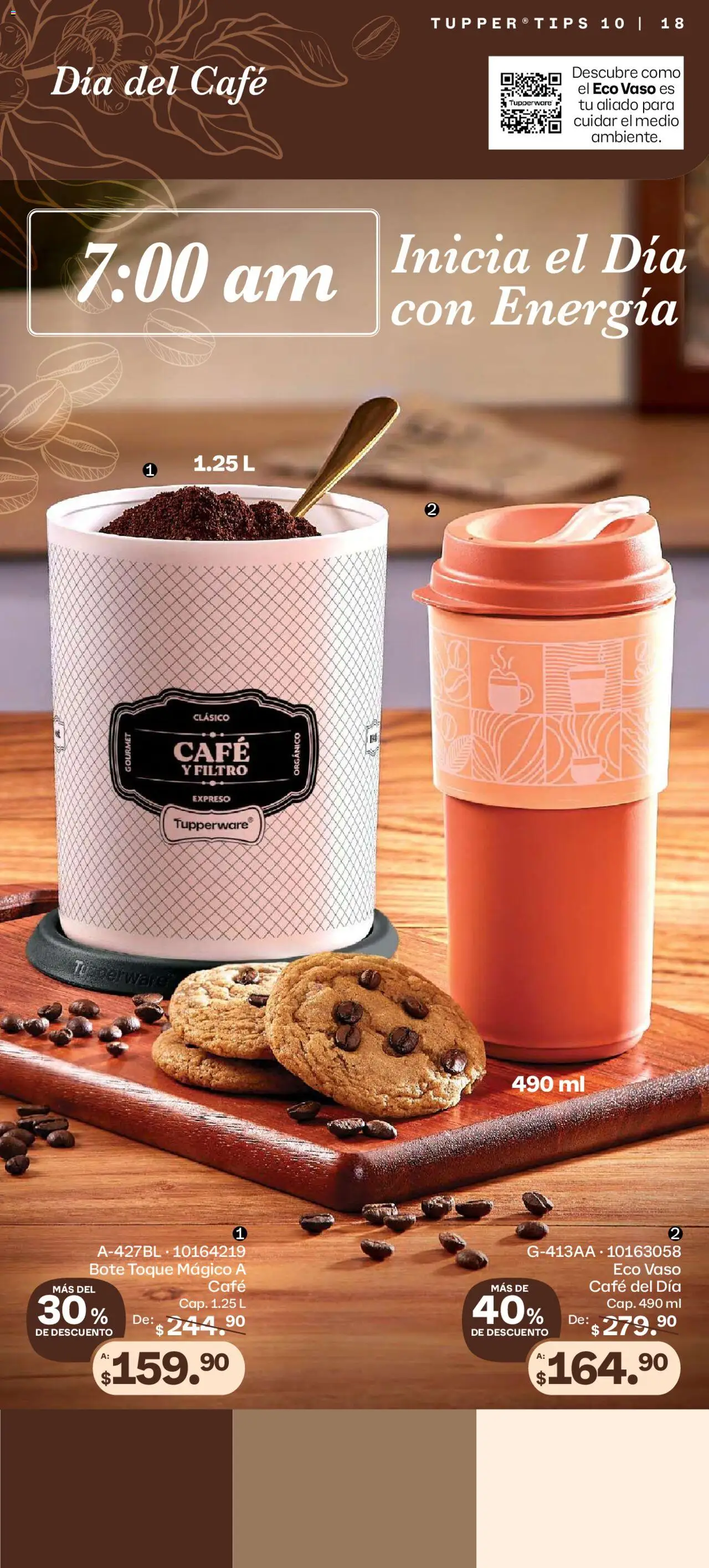 Nuevas ofertas de Tupperware válidas en toda la República Mexicana desde el 08.09.2025. ¡Encuentra las mejores ofertas en Tupperware - Catálogo! | Página: 18 | Productos: Café, Tupper