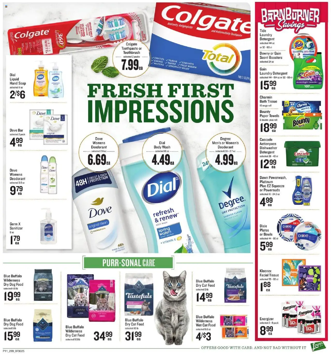 Lowes Foods Weekly Ad - GA - valid from 30.07.2025 | Page: 11 | Products: Dog Food, Soap, Toothbrush, Body Wash