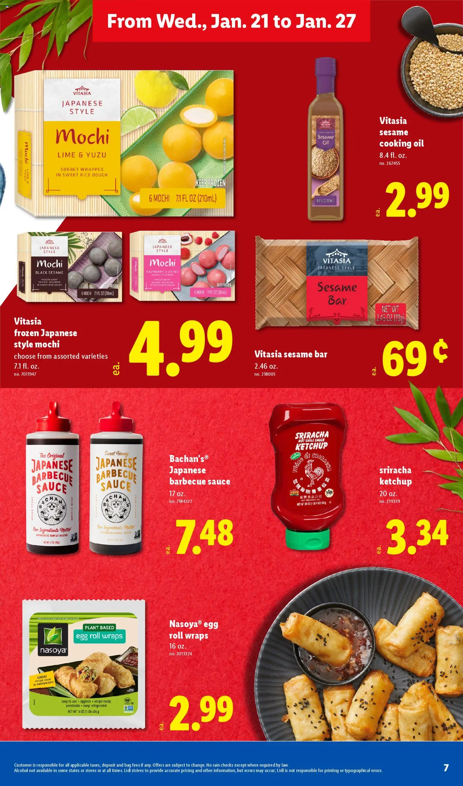 Lidl Weekly Ad - valid from 21.01.2026 | Page: 7 | Products: Rice, Ketchup, Lime, Raspberry