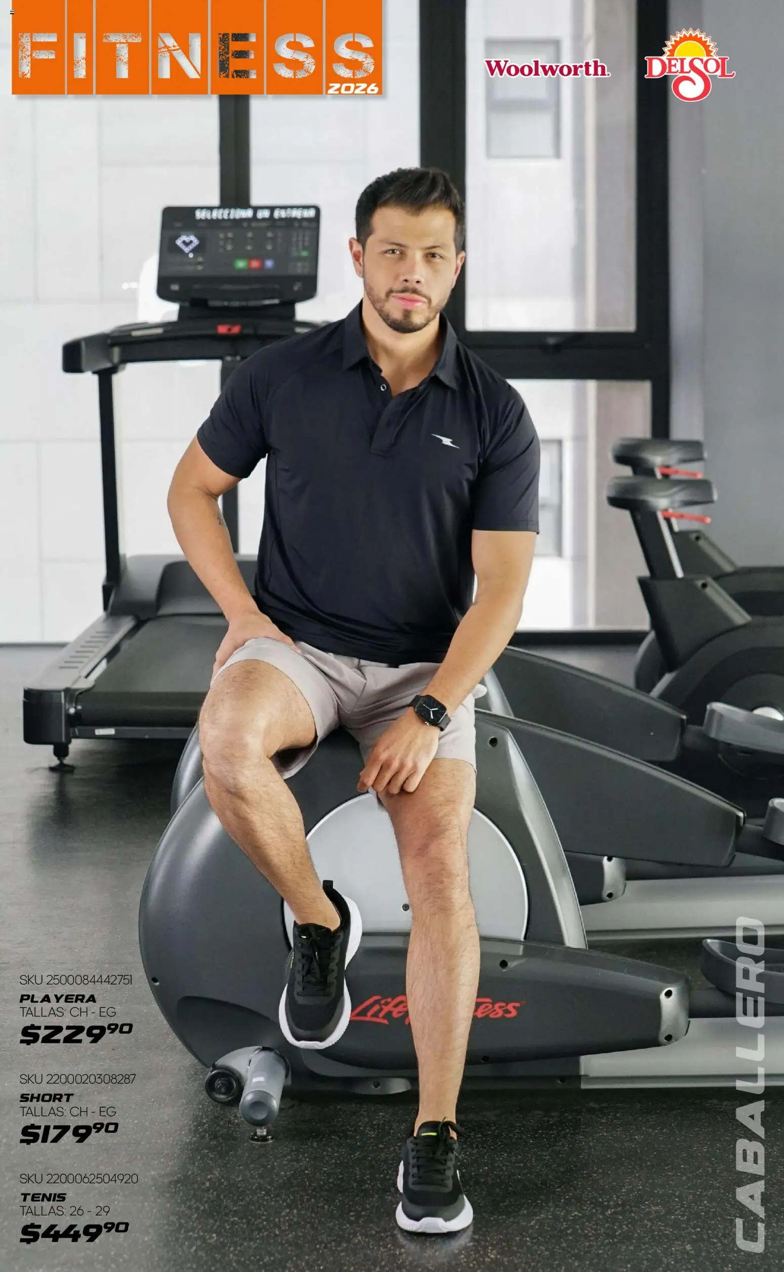 Nuevas ofertas de Del Sol y Woolworth válidas en toda la República Mexicana desde el 08.01.2026. ¡Encuentra las mejores ofertas en Del Sol y Woolworth catálogo Fitness! | Página: 9 | Productos: Tenis, Playera, Short