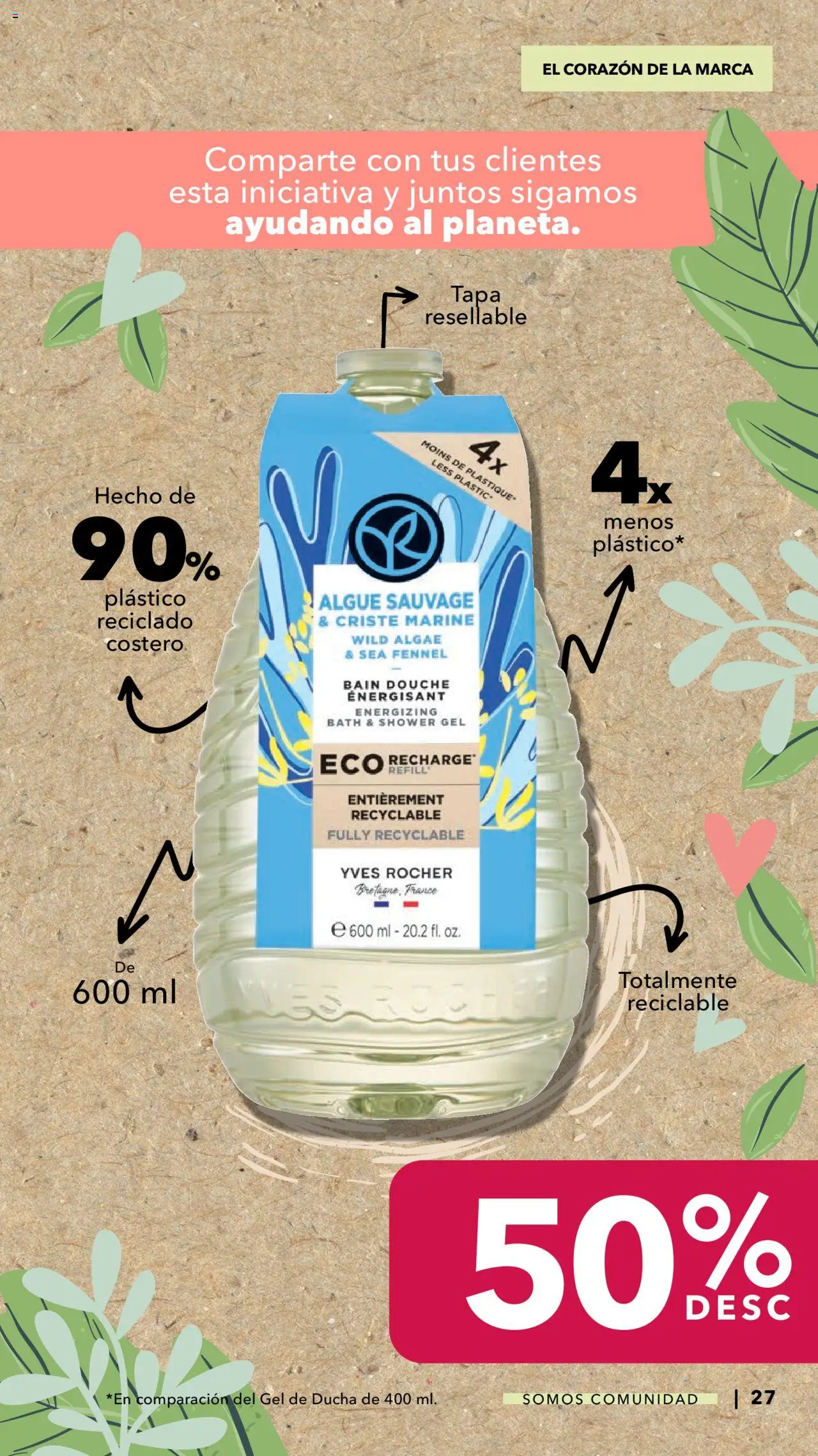 Nuevas ofertas de Yves Rocher válidas en toda la República Mexicana desde el 07.10.2025. ¡Encuentra las mejores ofertas en Yves Rocher - Catálogo Somos Comunidad! | Página: 27 | Productos: Gel de ducha