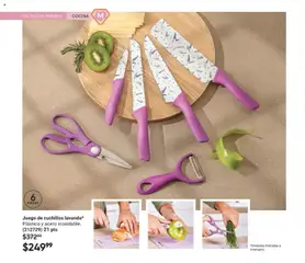 Vista previa de Juego de cuchillos lavanda*, Plástico y acero inoxidable. (212729) 21 pts, nuevo folleto de la tienda, válido en México a partir del 02.04.2026 | Página: 34 | Productos: Juego, Cocina