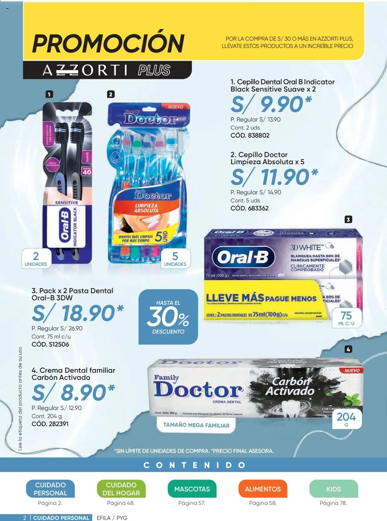 Catálogo Azzorti válido desde 28.07.2025 | Página: 2 | Productos: Pasta dental, Pasta, Crema