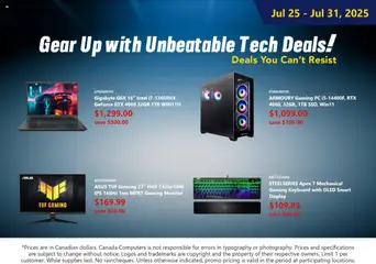 Preview of Canada Computers - Weekly flyer from shop Canada Computers valid from 25.07.2025