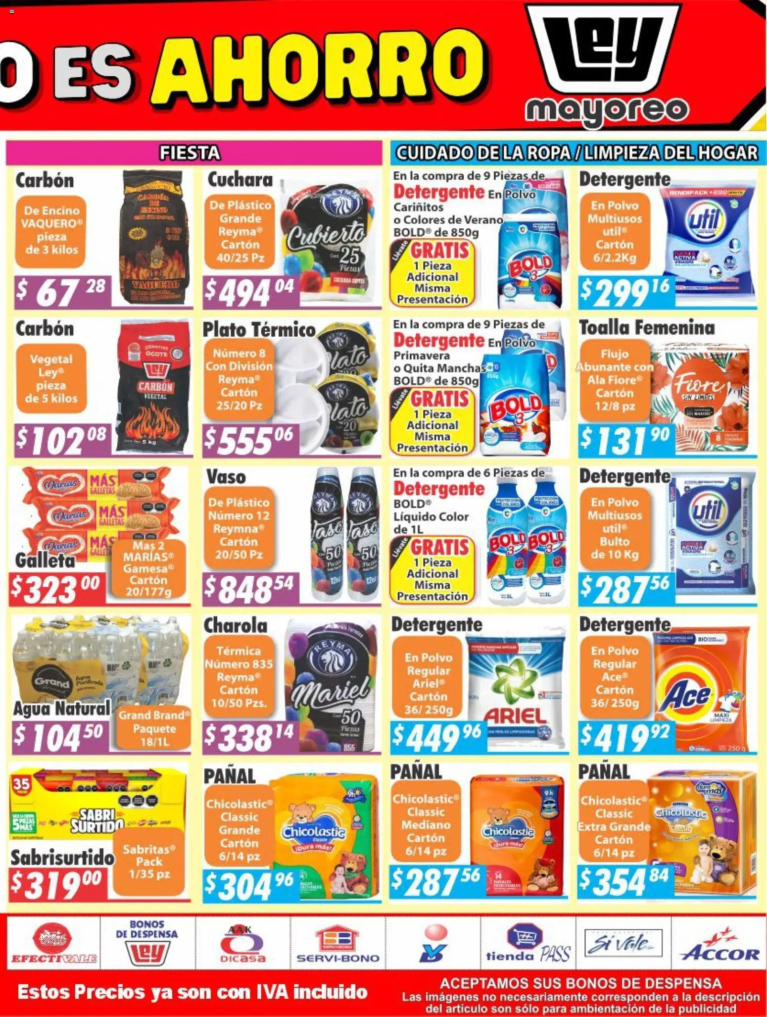 Nuevas ofertas de Casa Ley válidas en toda la República Mexicana desde el 13.04.2026. ¡Encuentra las mejores ofertas en Casa Ley folleto La Paz! | Página: 6 | Productos: Detergente, Galletas, Toalla, Cuchara