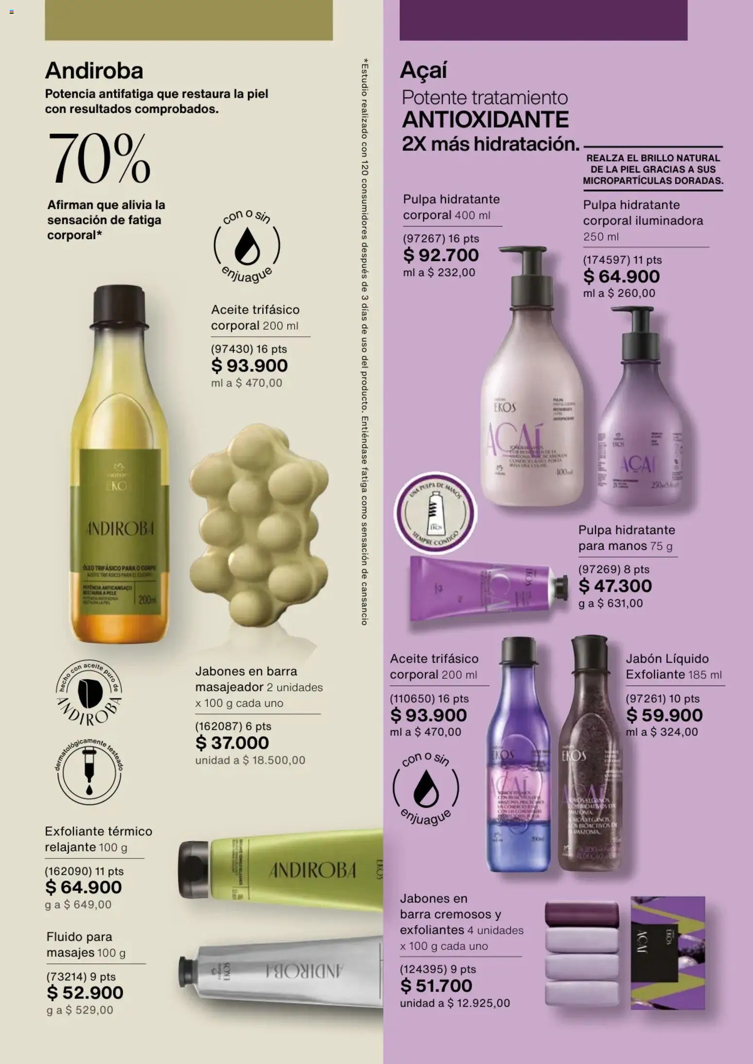 Natura revista - valida desde el 02.01.2026 | Página: 109 | Productos: Té, Jabón líquido, Brillo, Aceite