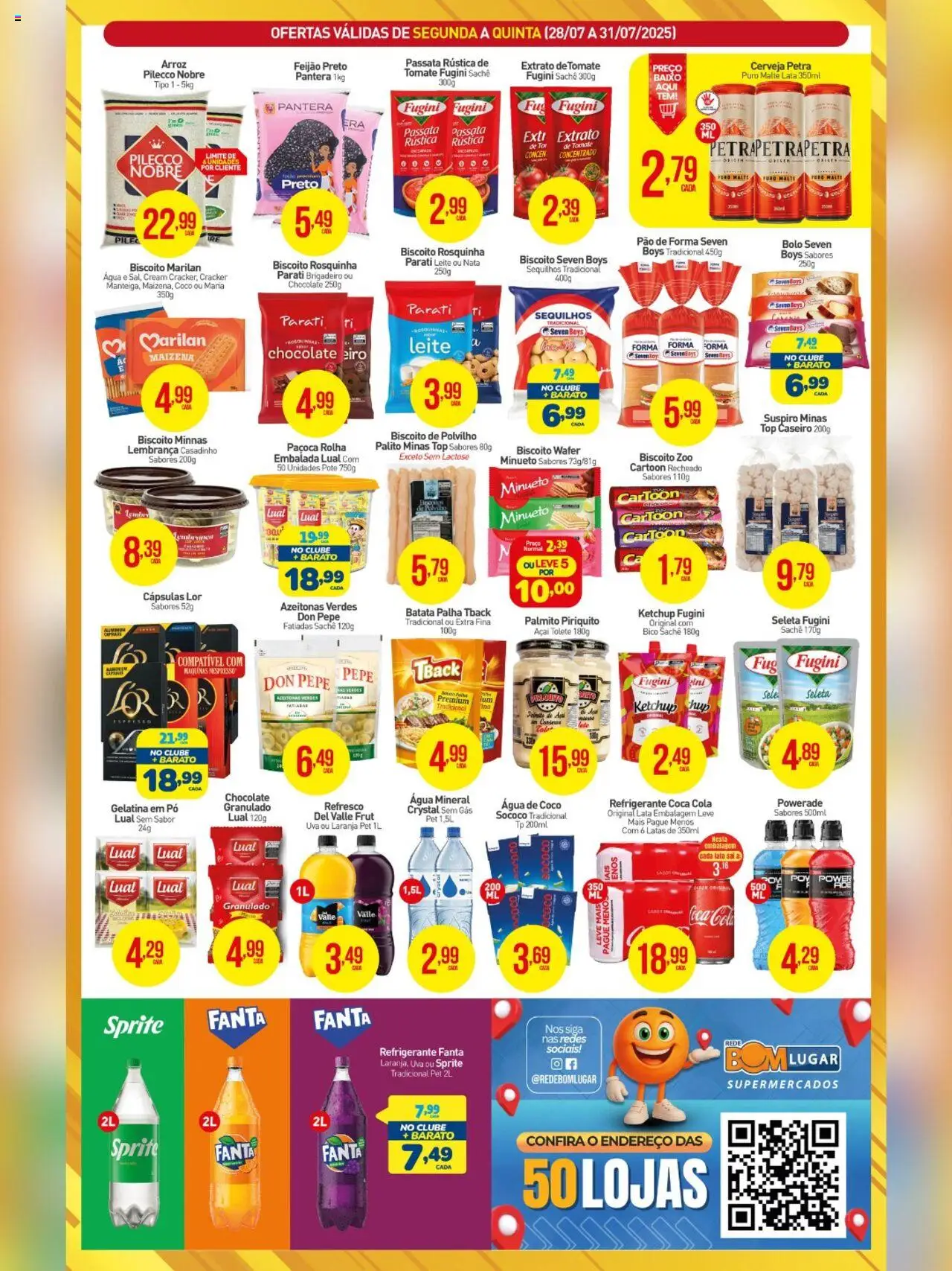 Rede Bom Lugar Folheto - válido de 28.07.2025 | Página: 2 | Produtos: Biscoito, Refresco, Leite, Bico