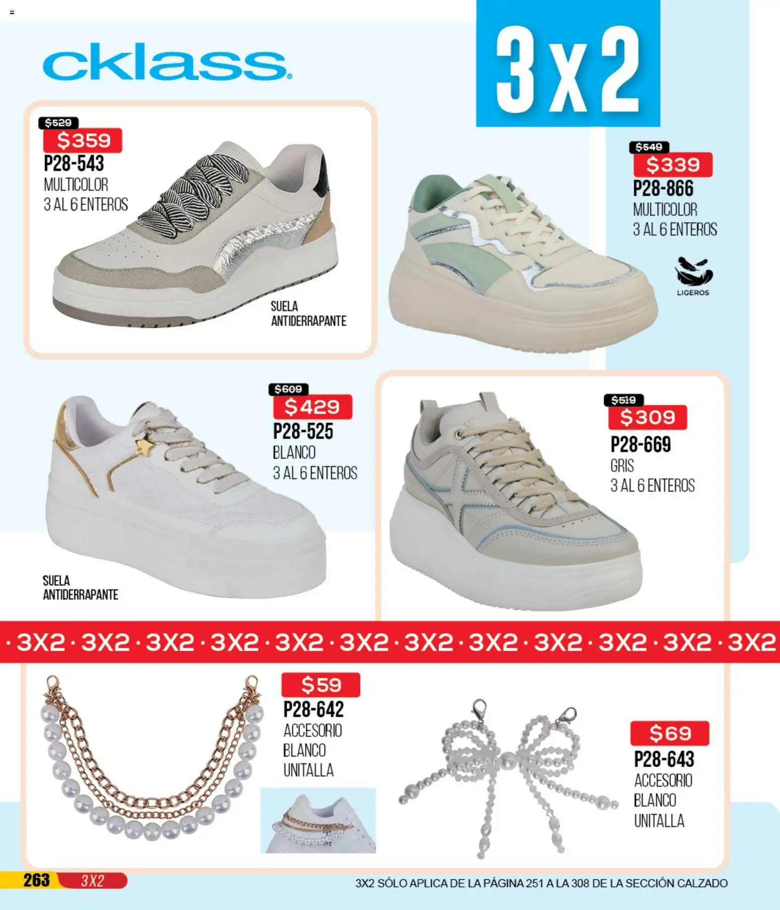 Nuevas ofertas de Cklass válidas en toda la República Mexicana desde el 12.01.2026. ¡Encuentra las mejores ofertas en Cklass catálogo Mega Ofertas Calzado! | Página: 264