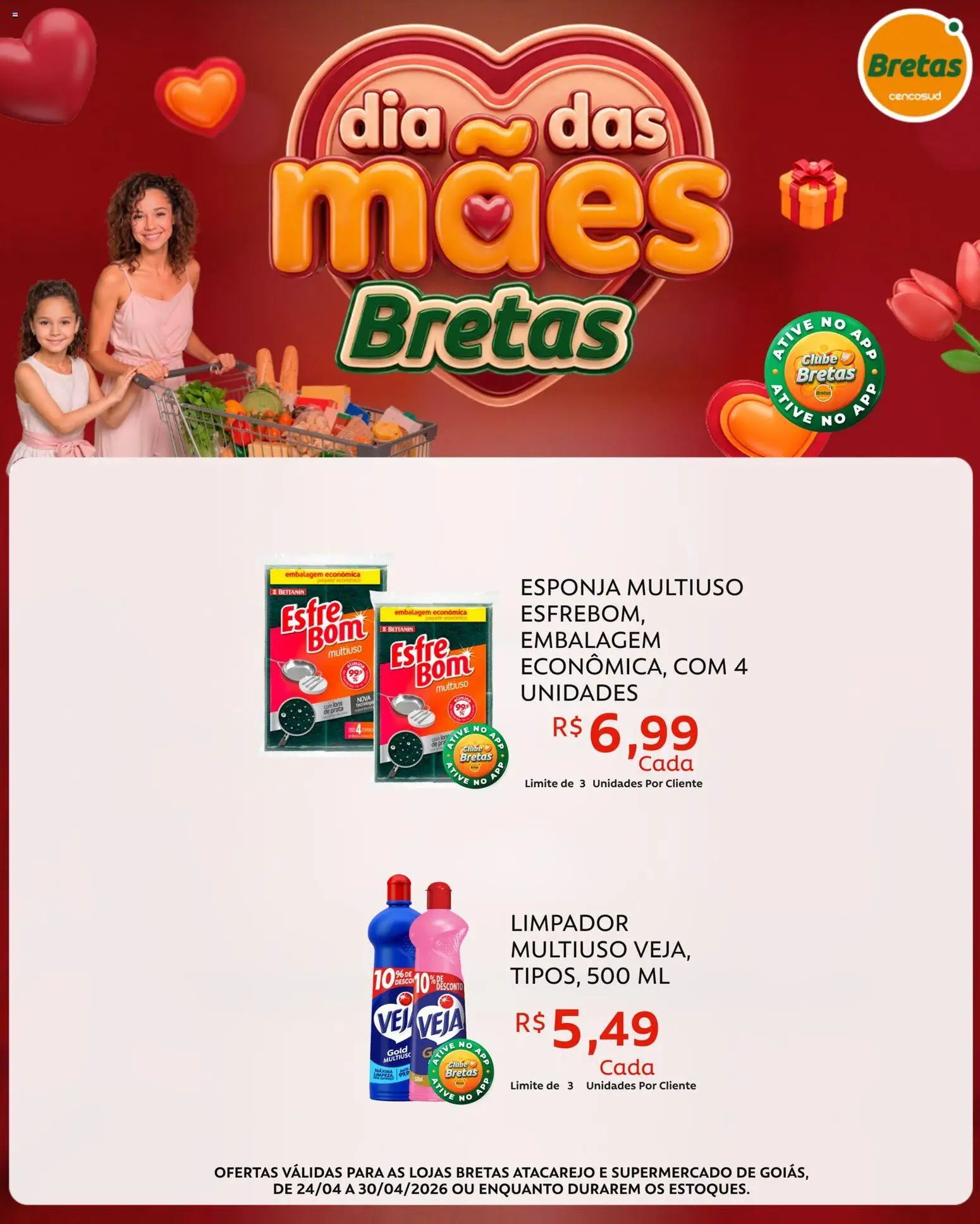 Bretas Folheto - válido de 24.04.2026 | Página: 8 | Produtos: Esponja, Limpador multiuso