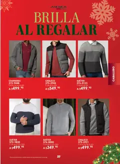 Vista previa de Andrea catálogo Guía de regalos, nuevo folleto de la tienda, válido en México a partir del 23.11.2025 | Página: 37 | Productos: Suéter, Chaleco, Chamarra