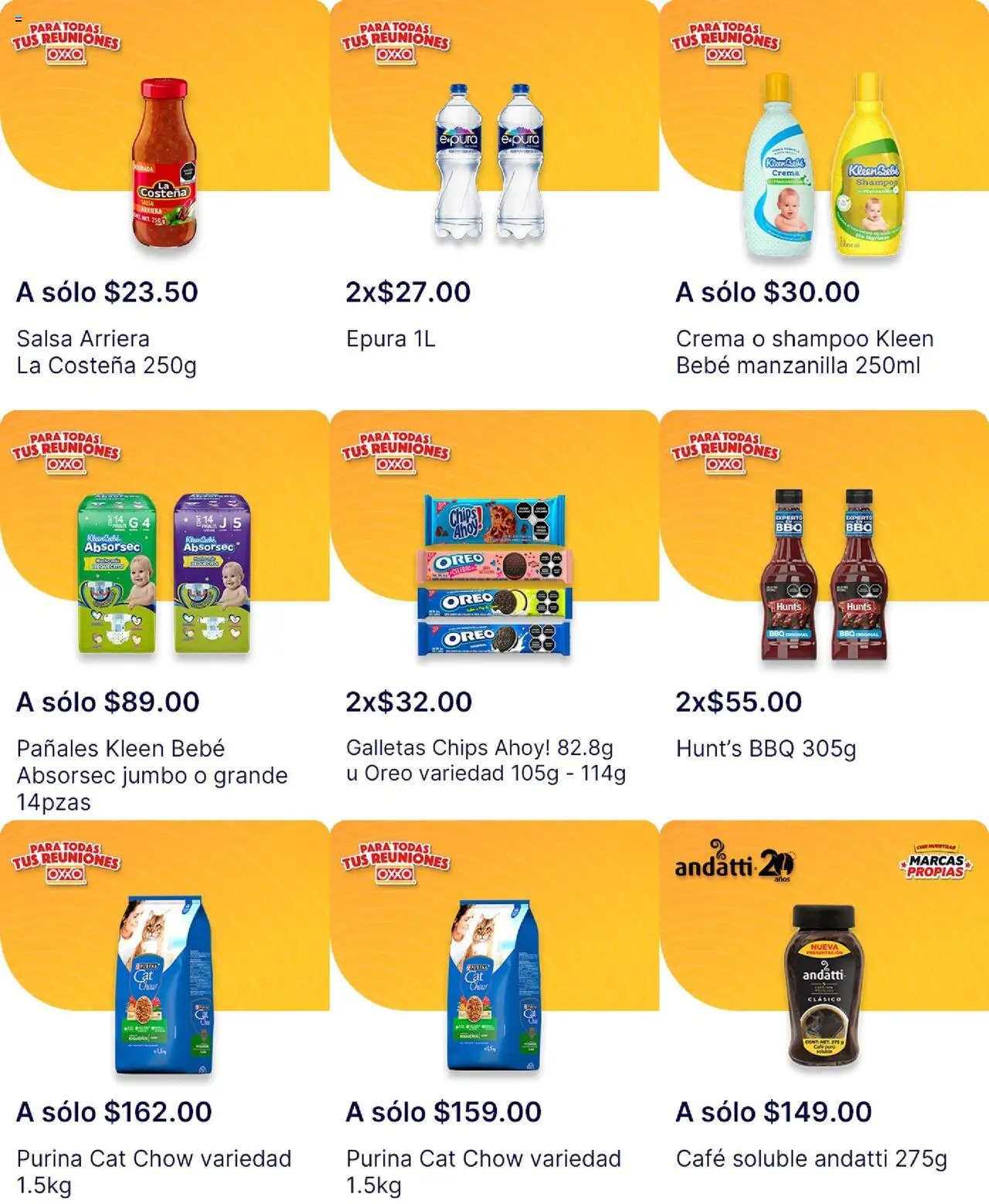 Nuevas ofertas de OXXO válidas en toda la República Mexicana desde el 21.08.2025. ¡Encuentra las mejores ofertas en OXXO - Folleto! | Página: 9 | Productos: Crema, Café, Galletas, Pañales