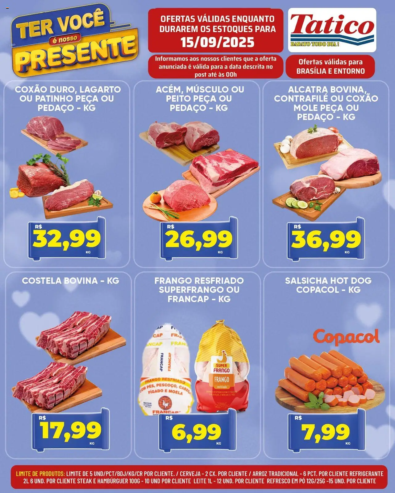 Tatico Folheto - válido de 15.09.2025 | Página: 10 | Produtos: Pó, Alcatra, Moela, Frango