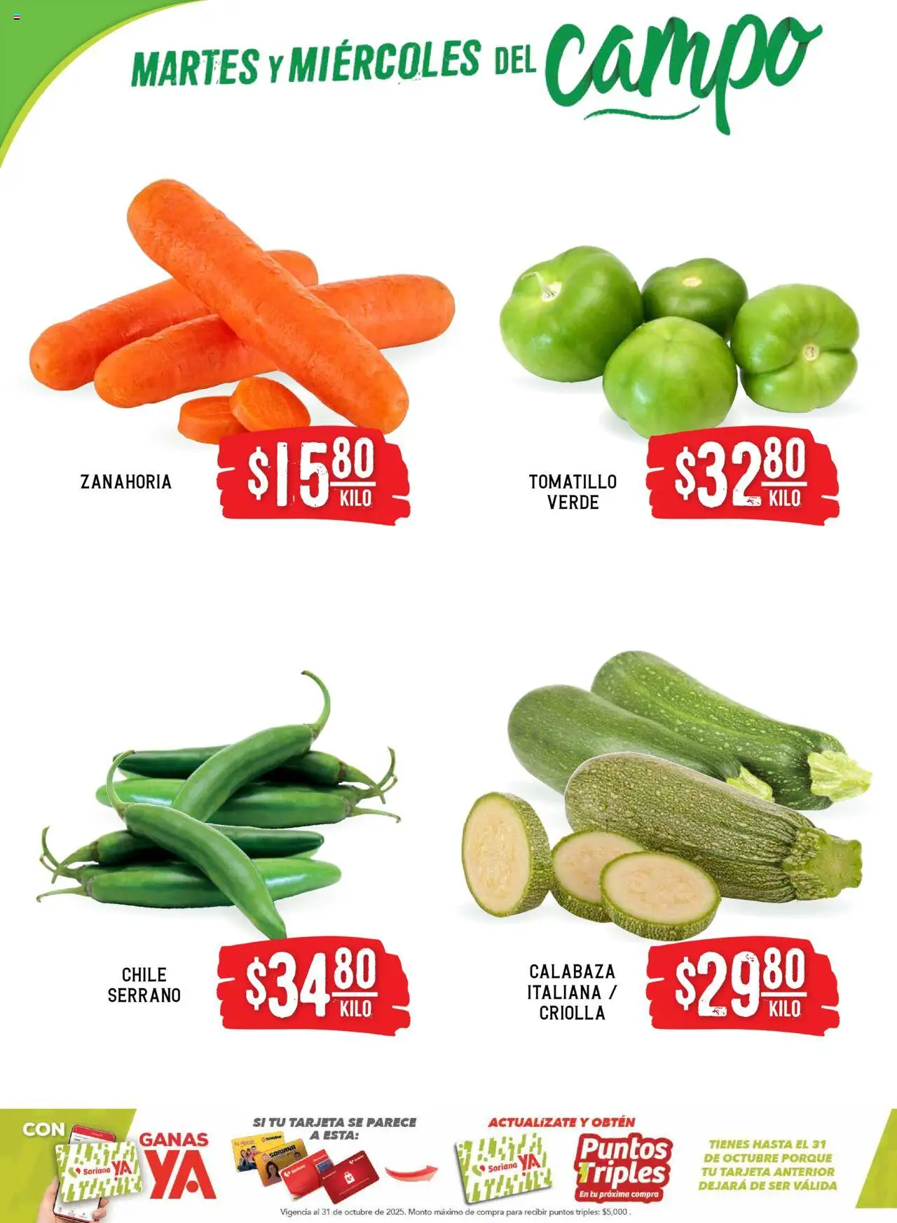 Nuevas ofertas de Soriana válidas en toda la República Mexicana desde el 12.08.2025. ¡Encuentra las mejores ofertas en Soriana folleto! | Página: 4 | Productos: Zanahoria