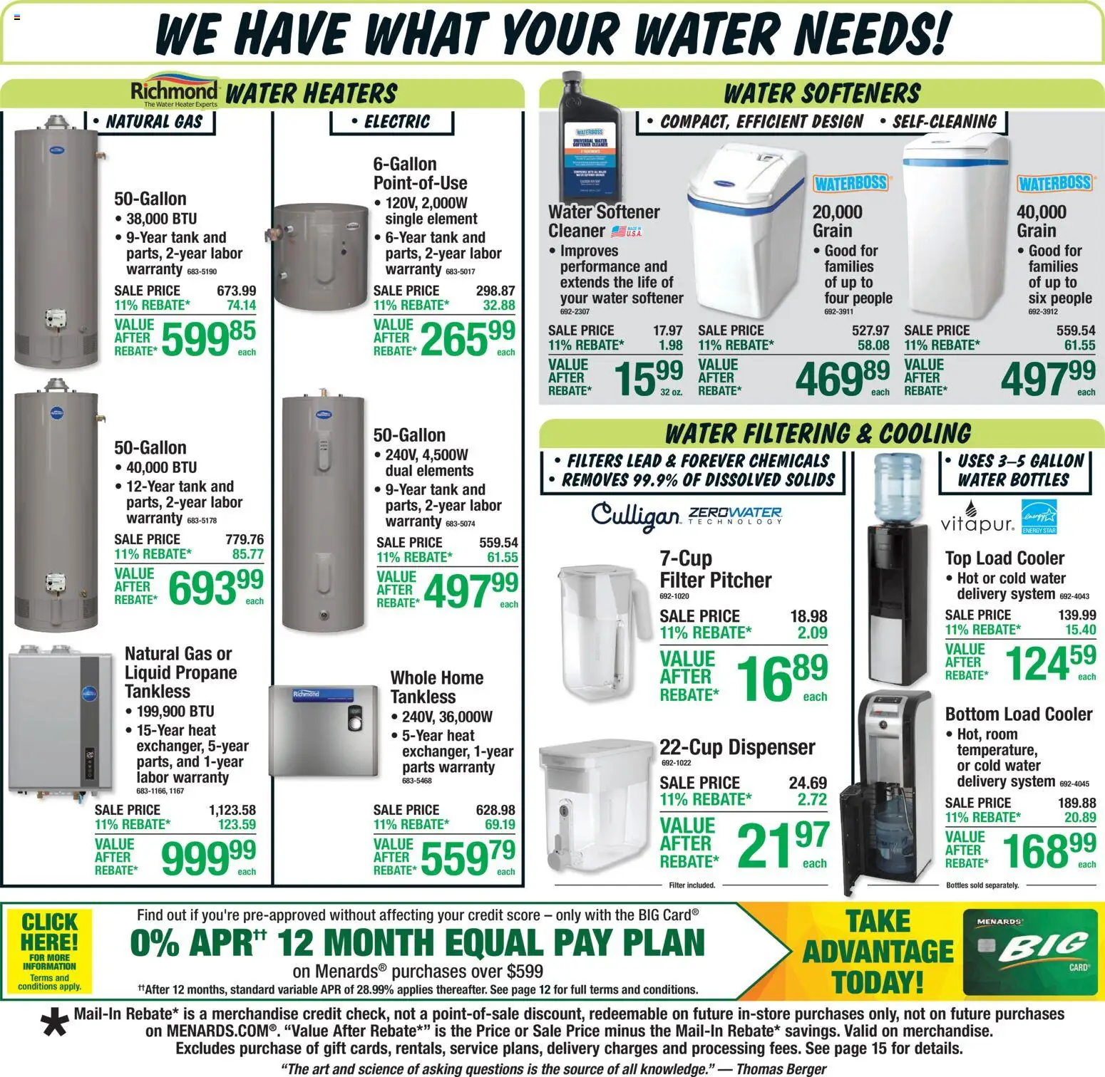 Menards Weekly Ad - valid from 16.04.2026 | Page: 18 | Products: Water
