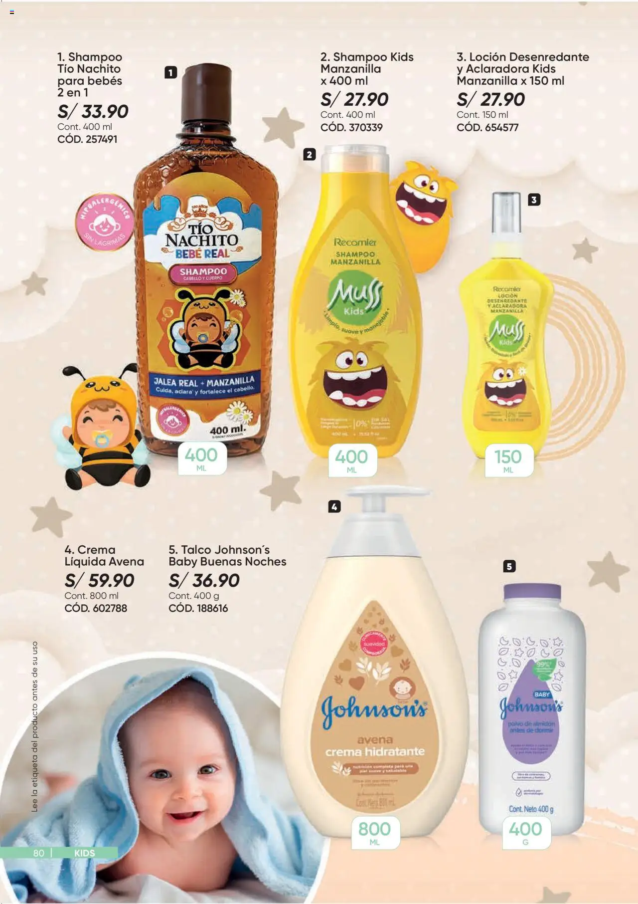 Catálogo Azzorti válido desde 15.09.2025 | Página: 80 | Productos: Shampoo, Crema, Avena, Polvo