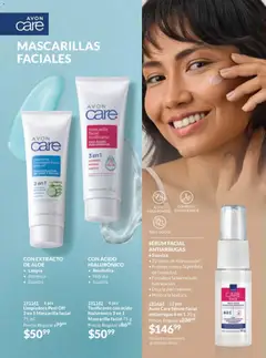 Vista previa de AVON campaña 18 2025, nuevo folleto de la tienda, válido en México a partir del 28.11.2025 | Página: 160 | Productos: Serum, Radiante, Mascarilla