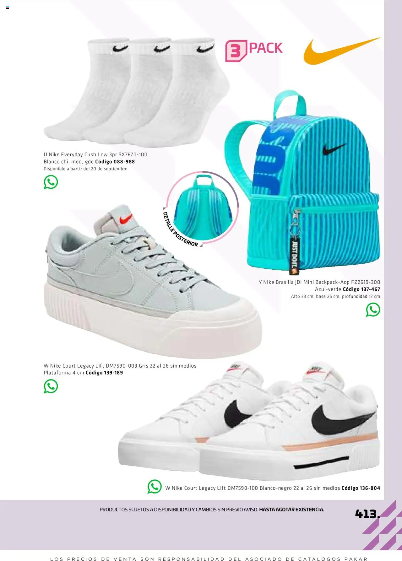 Nuevas ofertas de SC Pakar válidas en toda la República Mexicana desde el 29.08.2025. ¡Encuentra las mejores ofertas en SC Pakar - Catálogo Otoño Women! | Página: 413