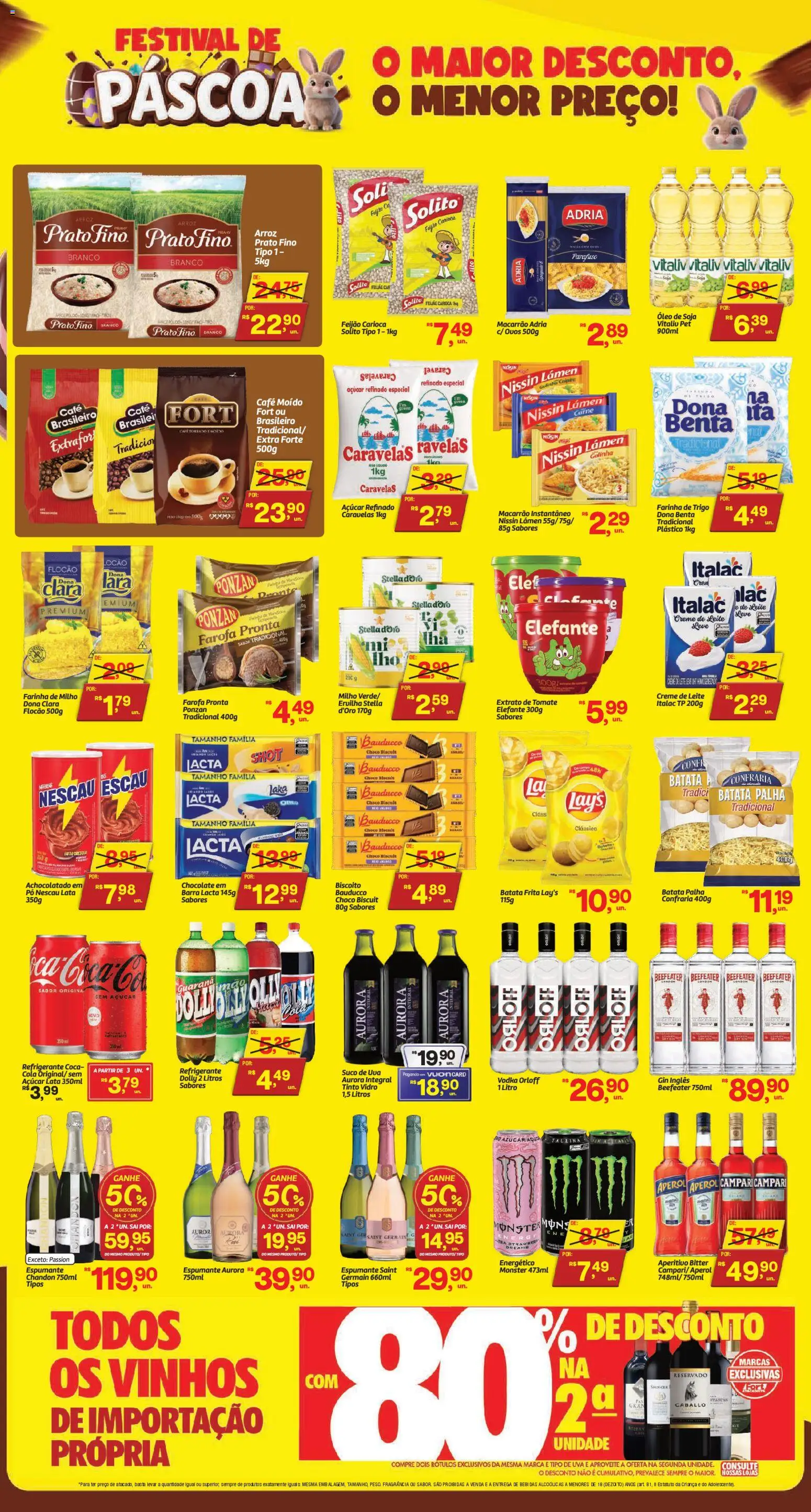 Fort Atacadista Folheto - válido de 21.03.2026 | Página: 2 | Produtos: Biscoito, Cola, Creme, Macarrão instantâneo