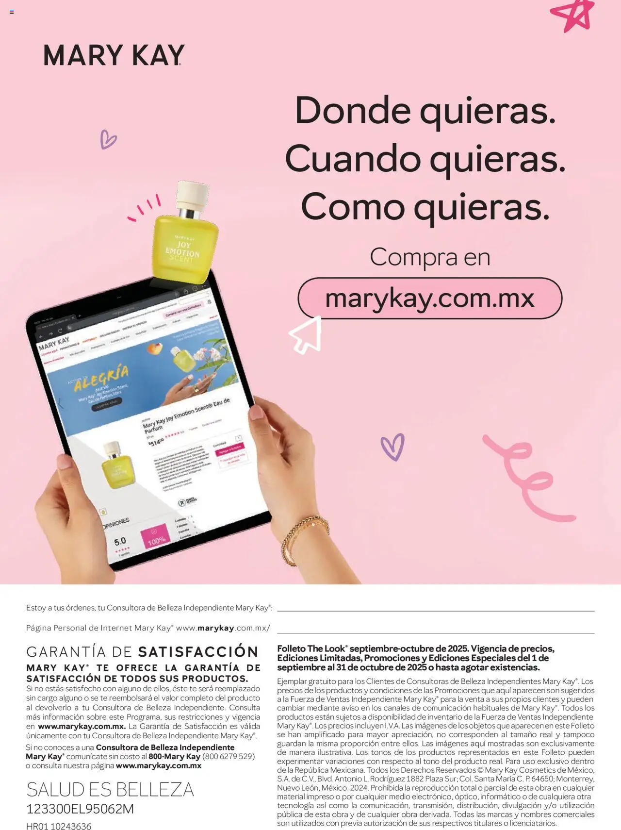 Nuevas ofertas de Mary Kay válidas en toda la República Mexicana desde el 01.09.2025. ¡Encuentra las mejores ofertas en Mary Kay catálogo! | Página: 78 | Productos: Té, Perfume, Sobre