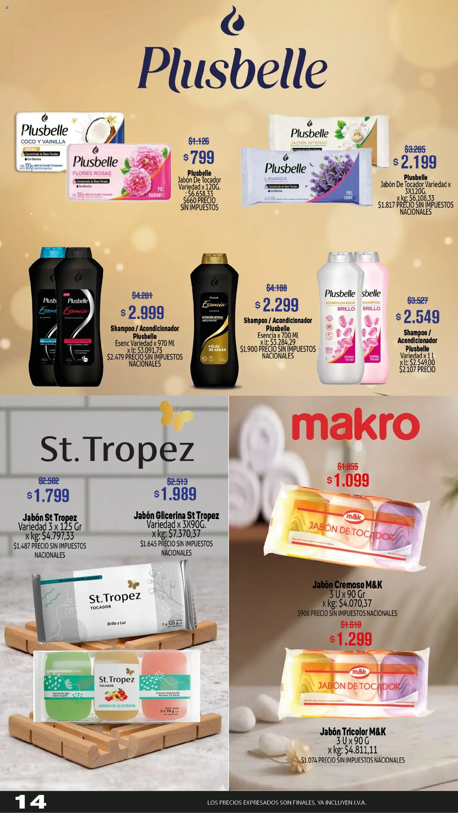 Makro ofertas │ válido desde el 16.04.2026 | Página: 14 | Productos: Peso, Sobre, Brillo, Radiante