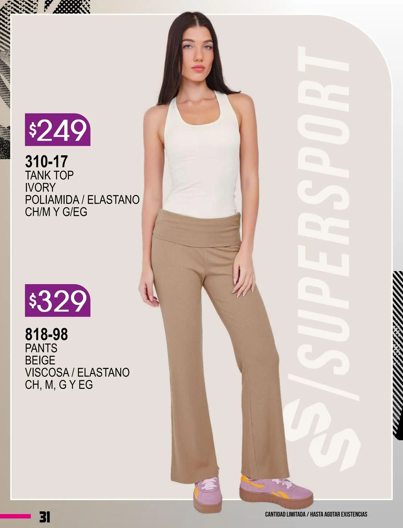 Nuevas ofertas de Cklass válidas en toda la República Mexicana desde el 08.01.2026. ¡Encuentra las mejores ofertas en Cklass catálogo Especial Supersport Caballero! | Página: 84 | Productos: Top, Pants