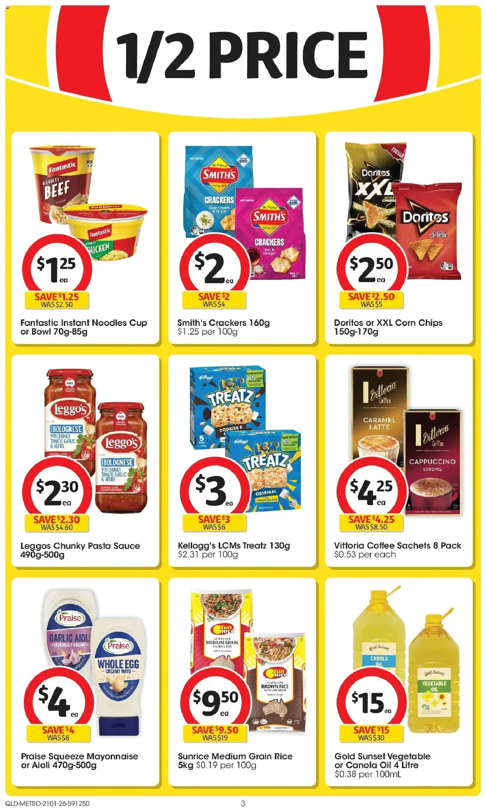 Coles catalogue - valid from 21.01.2026 | Page: 3 | Products: Coffee, Chips, Mayonnaise, Weight