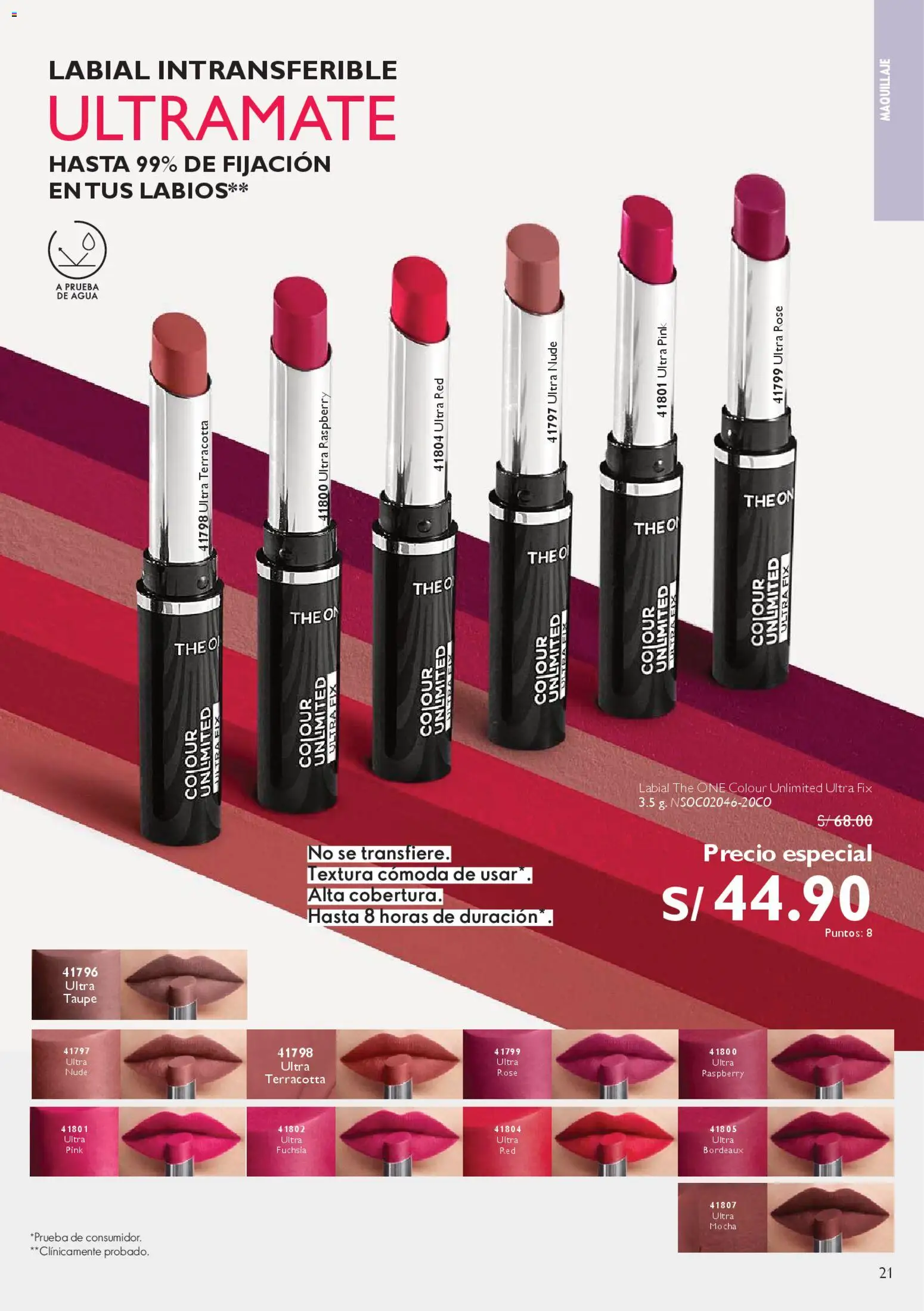 Catálogo Oriflame válido desde 28.03.2026 | Página: 21 | Productos: Cómoda, Maquillaje