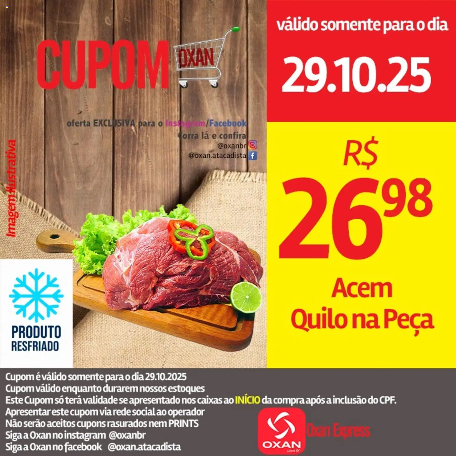 Oxan Atacadista Folheto - válido de 29.10.2025 | Página: 4 | Produtos: Acém