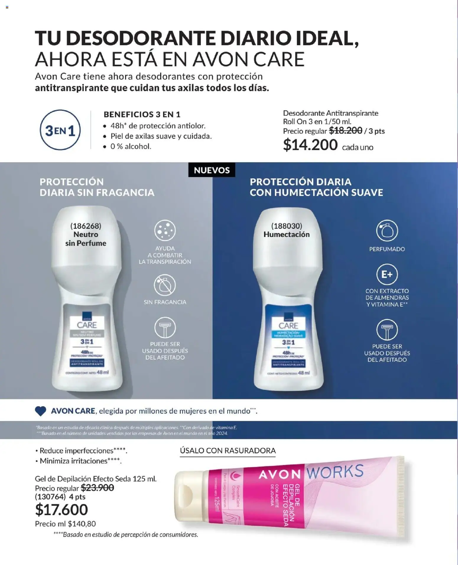 Avon revista - valida desde el 01.12.2025 | Página: 140 | Productos: Perfume, Desodorante, Antitranspirante, Aceite
