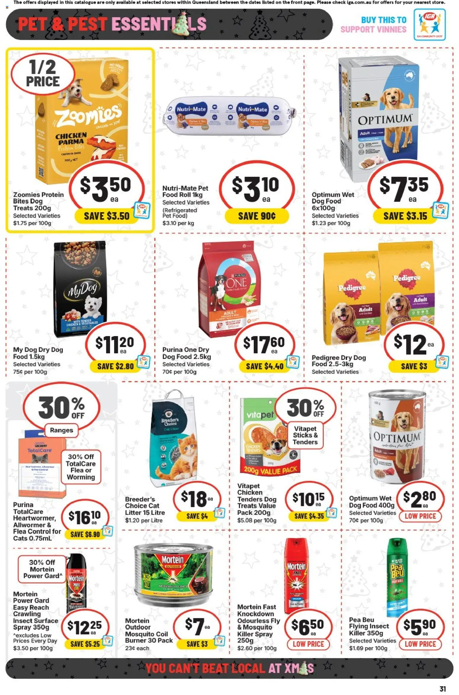 IGA catalogue - valid from 10.12.2025 | Page: 35 | Products: Cot, Chicken, Dog food, Pea