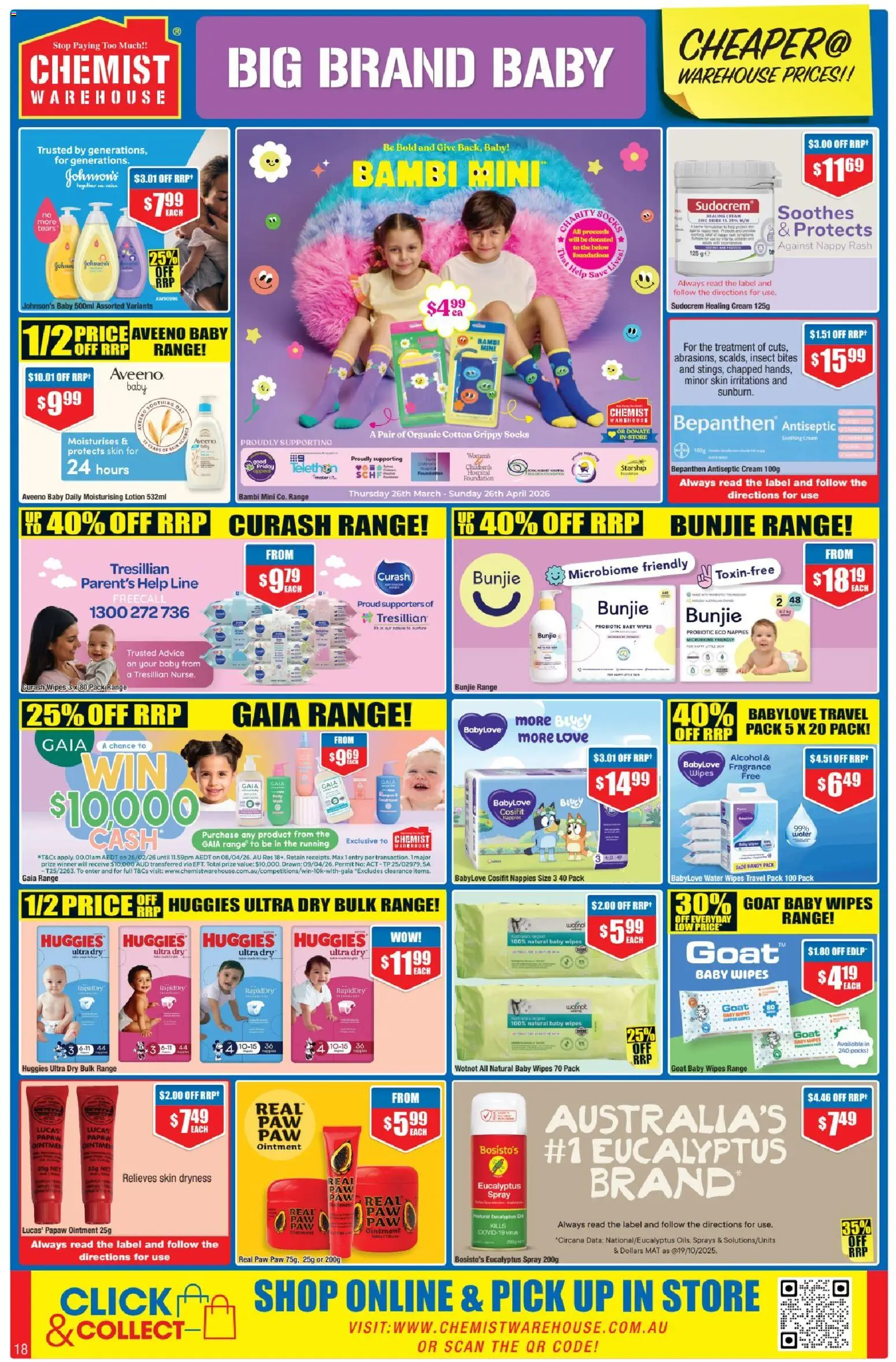 Chemist Warehouse catalogue - valid from 26.03.2026 | Page: 18 | Products: Oil, Lotion, Socks, Foundation