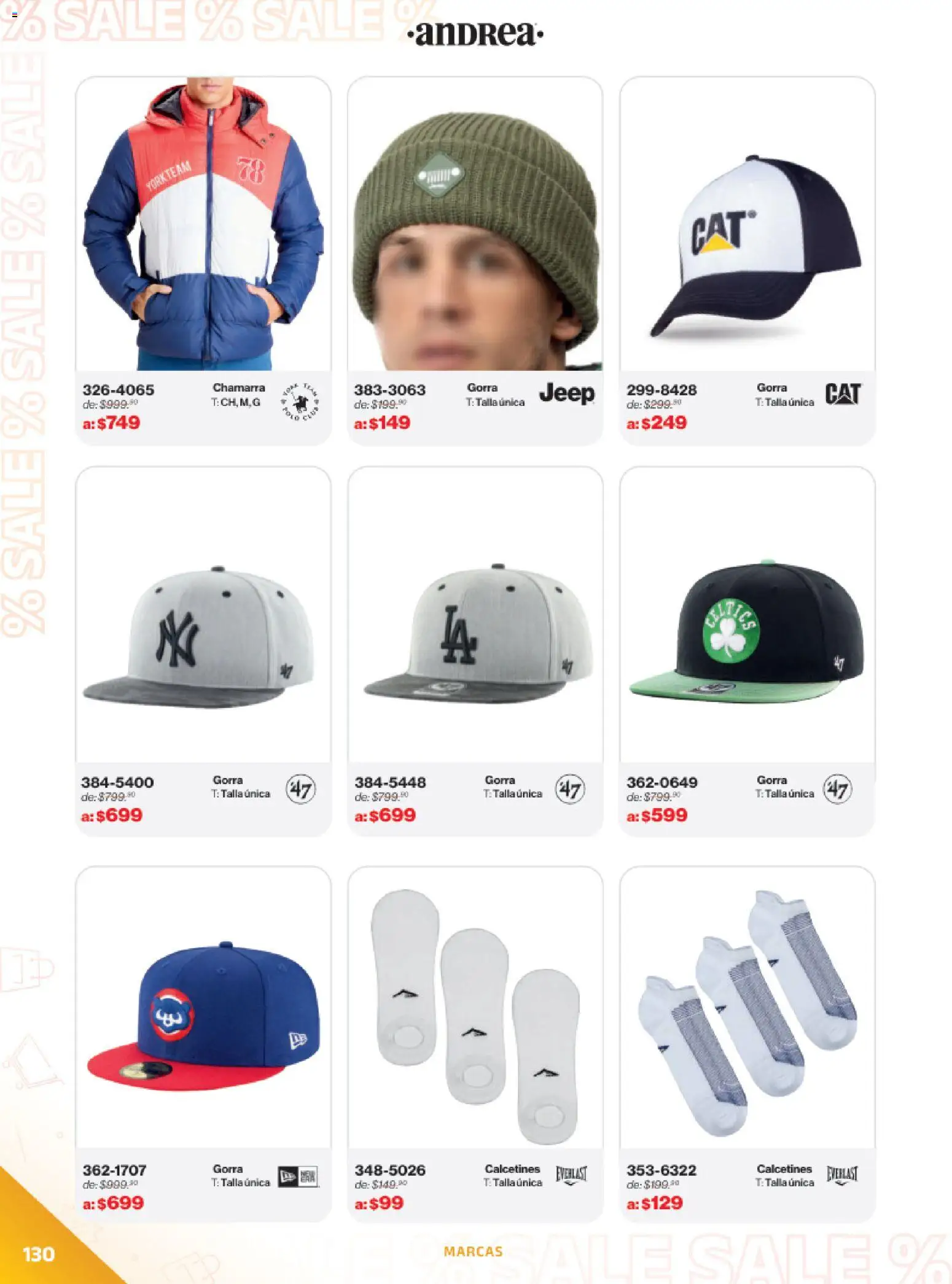 Nuevas ofertas de Andrea válidas en toda la República Mexicana desde el 21.12.2025. ¡Encuentra las mejores ofertas en Andrea catálogo Outlet! | Página: 130 | Productos: Gorra, Chamarra