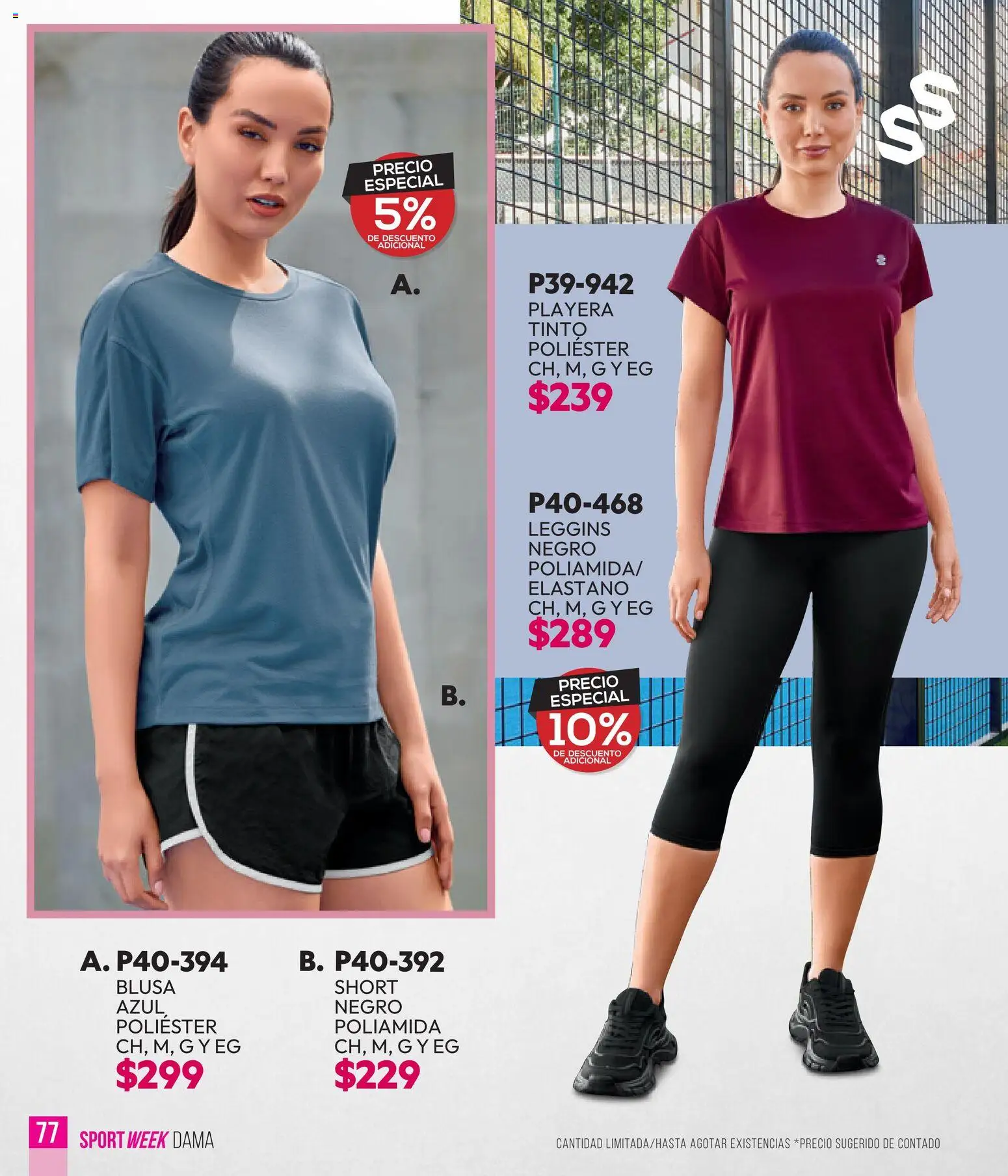 Nuevas ofertas de Cklass válidas en toda la República Mexicana desde el 28.04.2026. ¡Encuentra las mejores ofertas en Cklass catálogo Sportweek! | Página: 78 | Productos: Blusa, Playera, Short