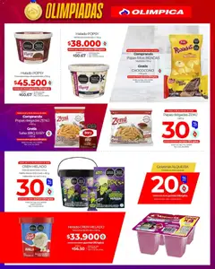 Olímpica - Olimpiadas, con nuestras ofertas siempre ganas -  Vista previa de la revista de la tienda Olímpica valido desde el 13.02.2026 | Página: 15 | Productos: Papas fritas, Fresa, Mayonesa, Leche
