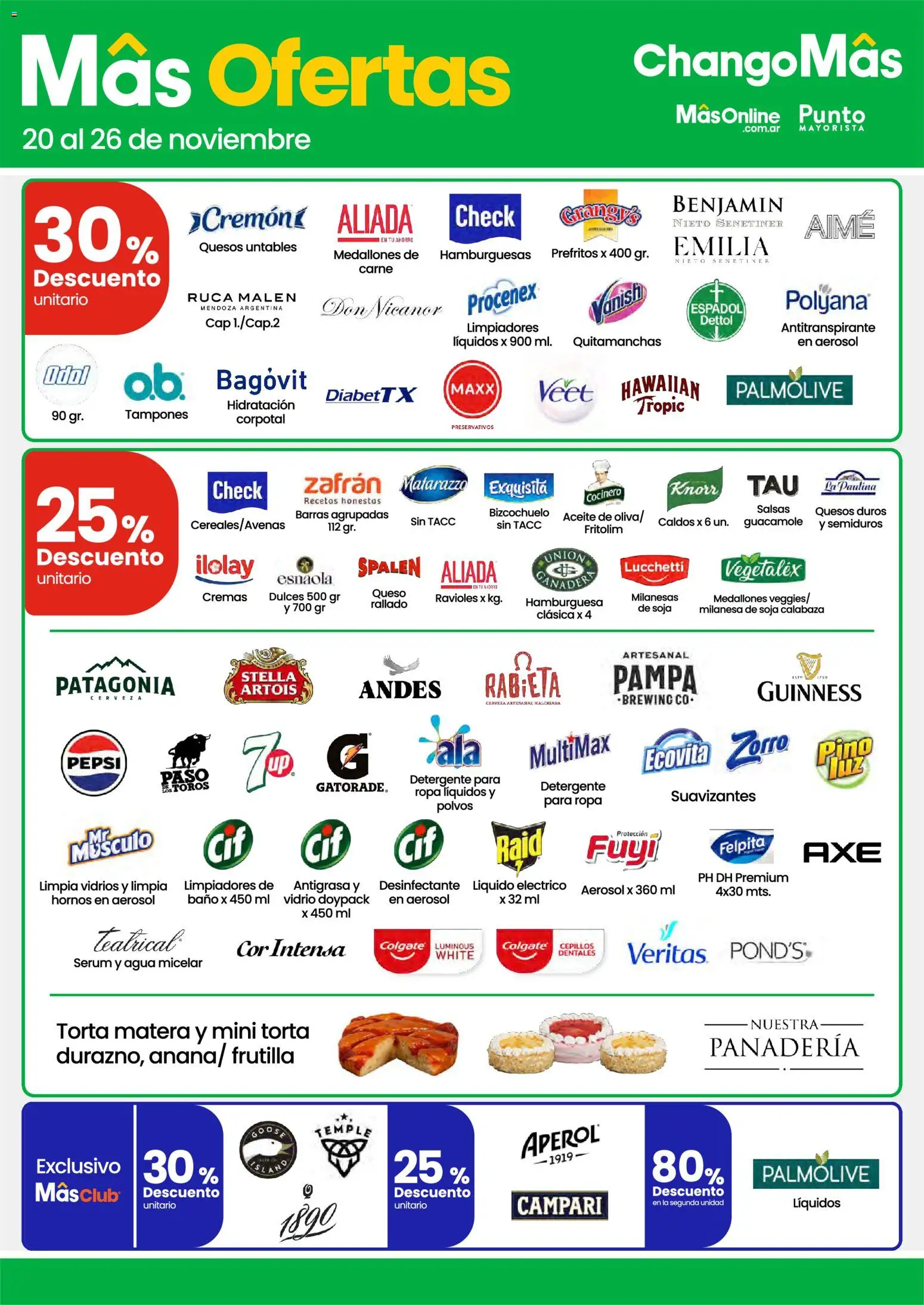 Changomas ofertas │ válido desde el 20.11.2025 | Página: 5 | Productos: Antigrasa, Aceite, Torta, Queso