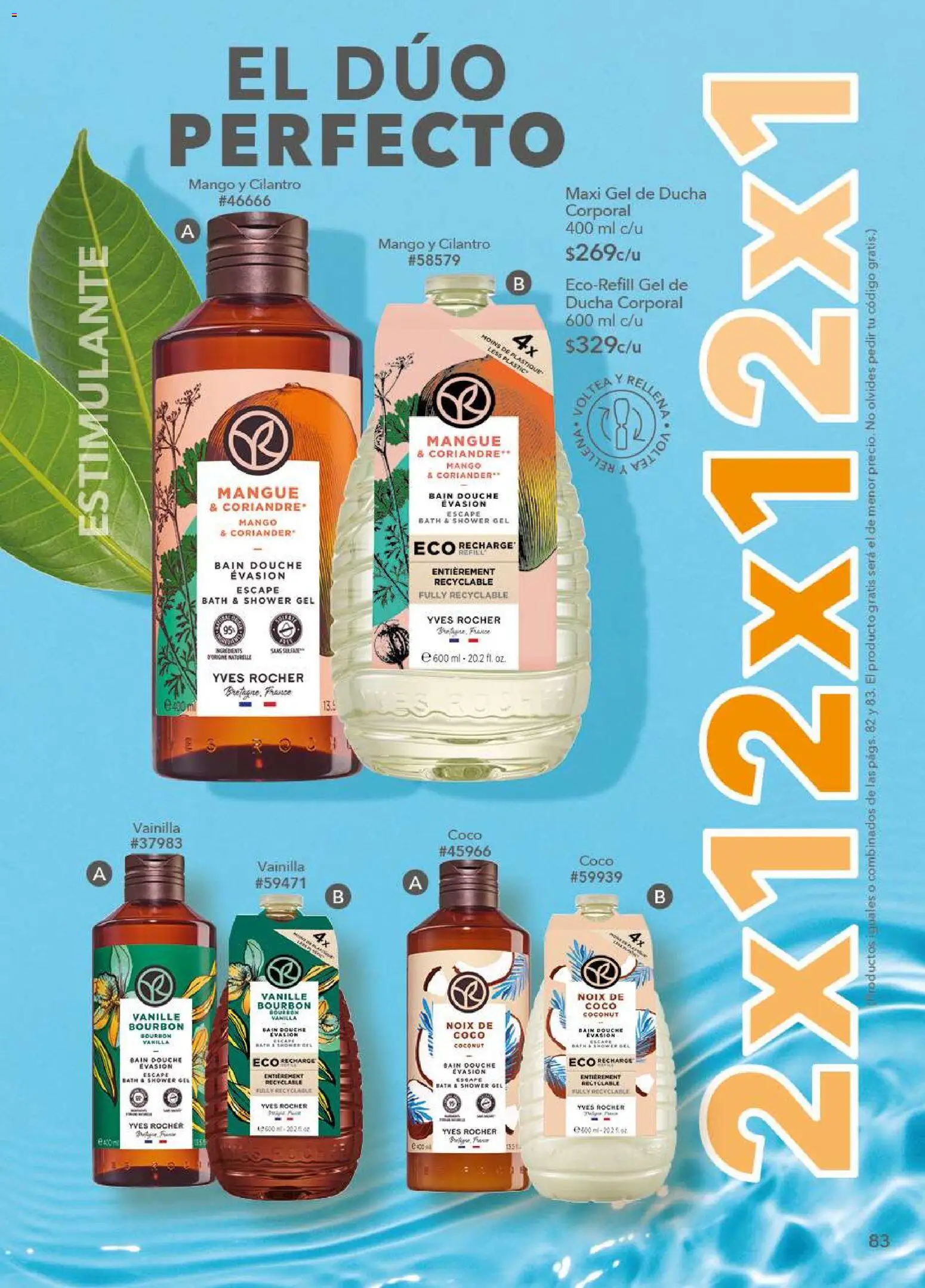 Nuevas ofertas de Yves Rocher válidas en toda la República Mexicana desde el 09.12.2025. ¡Encuentra las mejores ofertas en Yves Rocher campaña 17 2025! | Página: 85 | Productos: Mango, Gel de ducha