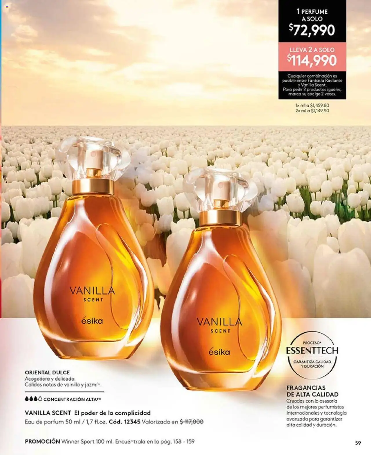 Ésika revista - valida desde el 16.06.2025 | Página: 59 | Productos: Perfume, Combinación