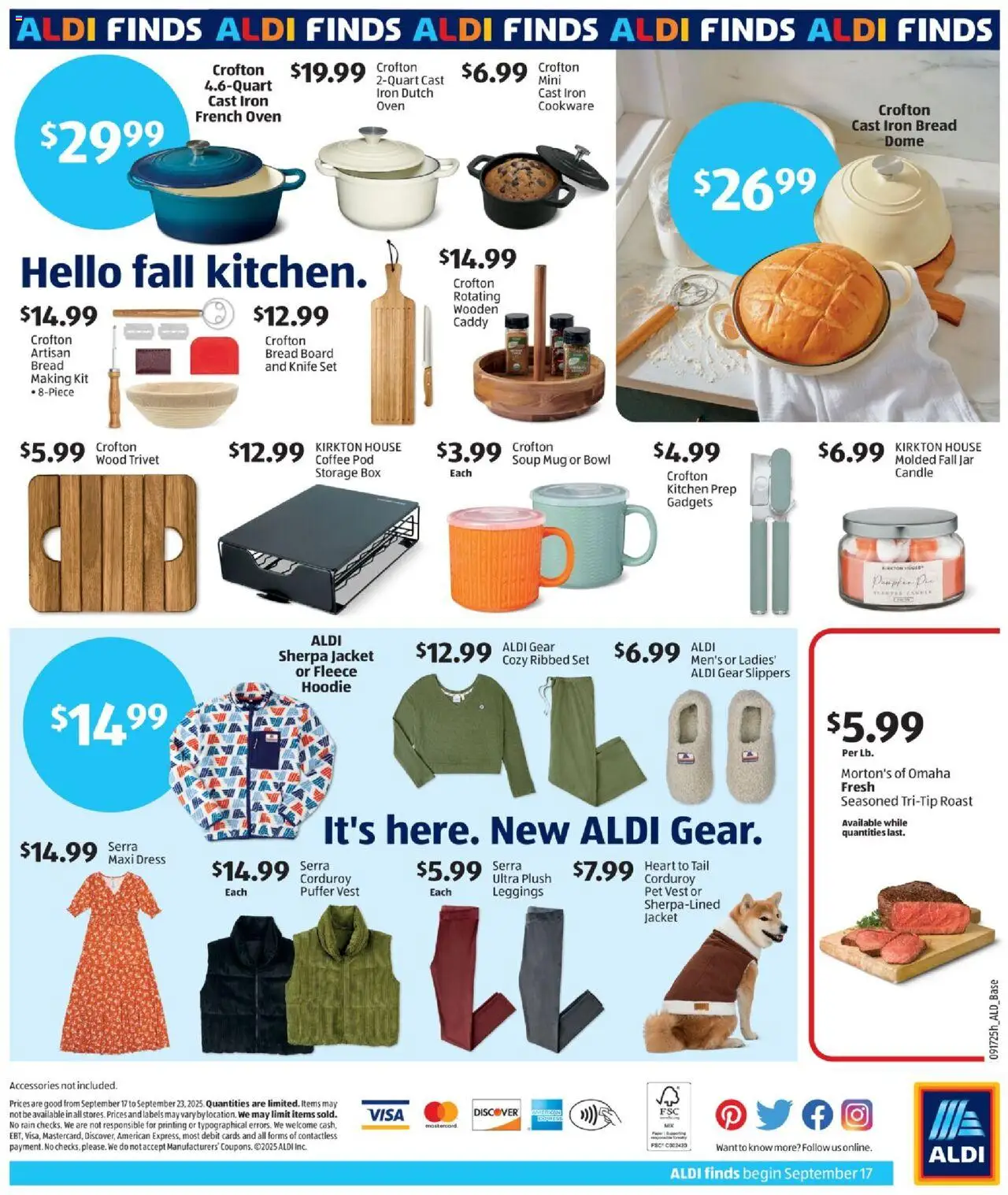 Aldi In Store Ad - valid from 17.09.2025 | Page: 2 | Products: Vest, Jacket, Dress, Iron