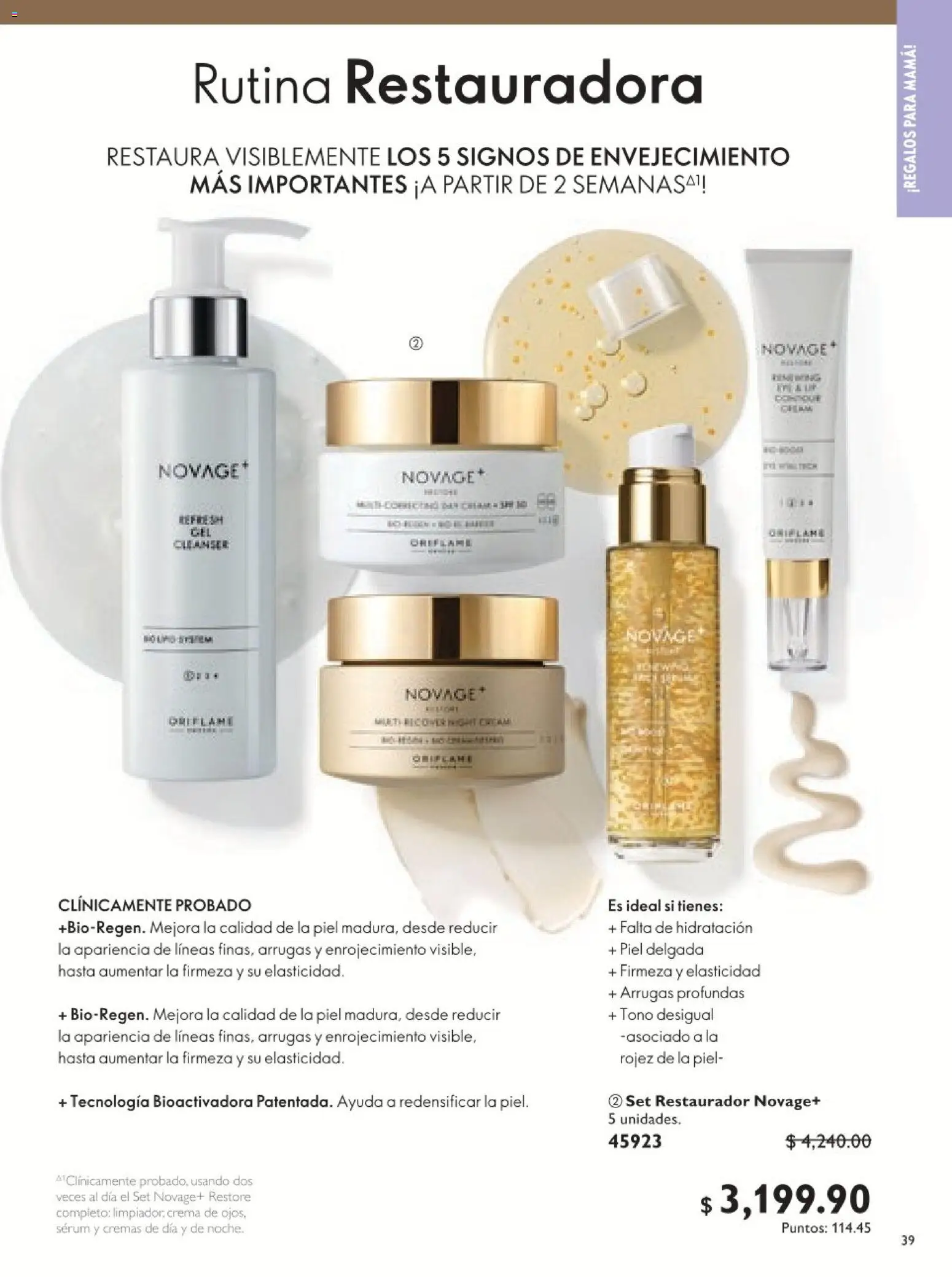 Nuevas ofertas de Oriflame válidas en toda la República Mexicana desde el 18.04.2026. ¡Encuentra las mejores ofertas en Oriflame campaña 6 2026! | Página: 39 | Productos: Serum, Crema