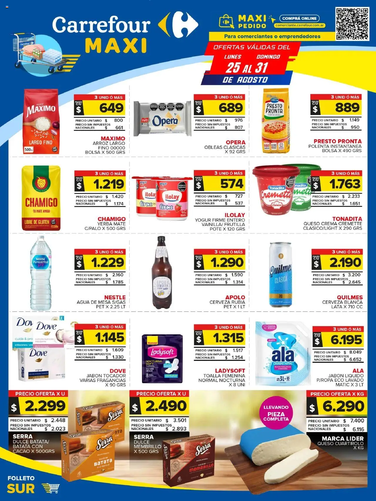 Carrefour Maxi catálogo - Chubut │ válido desde el 25.08.2025 | Página: 1 | Productos: Mate, Fragancia, Cacao, Crema