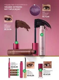 Eudora - Revista 6/2026 - Pré-Visualização do folheto da loja Eudora, válido de 01.04.2026 | Página: 38 | Produtos: Máscara para cílios, Delineador, Lapiseira