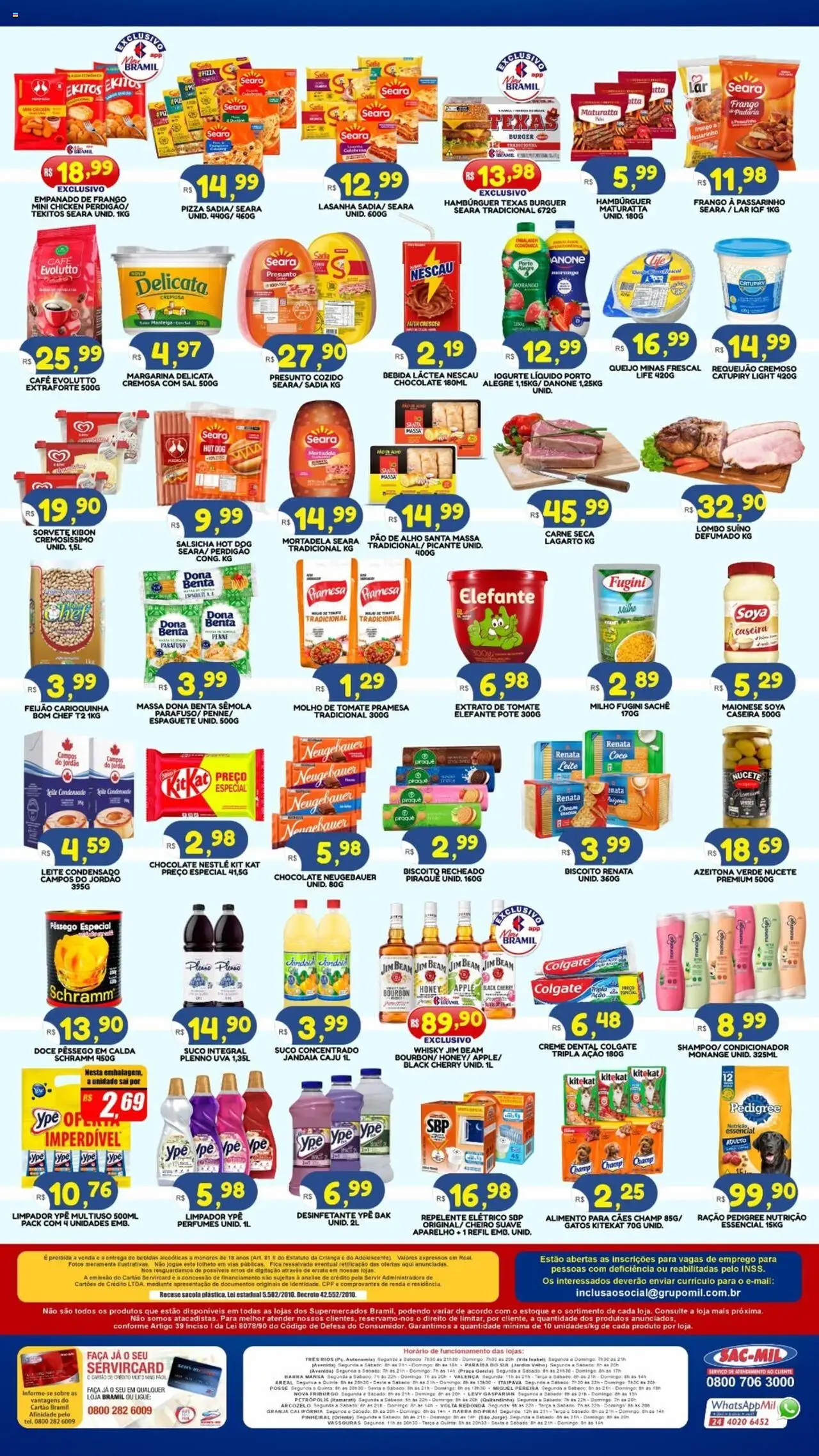 Bramil Supermercados Folheto - válido de 17.10.2025 | Página: 2 | Produtos: Biscoito, Molho de tomate, Catupiry, Frango