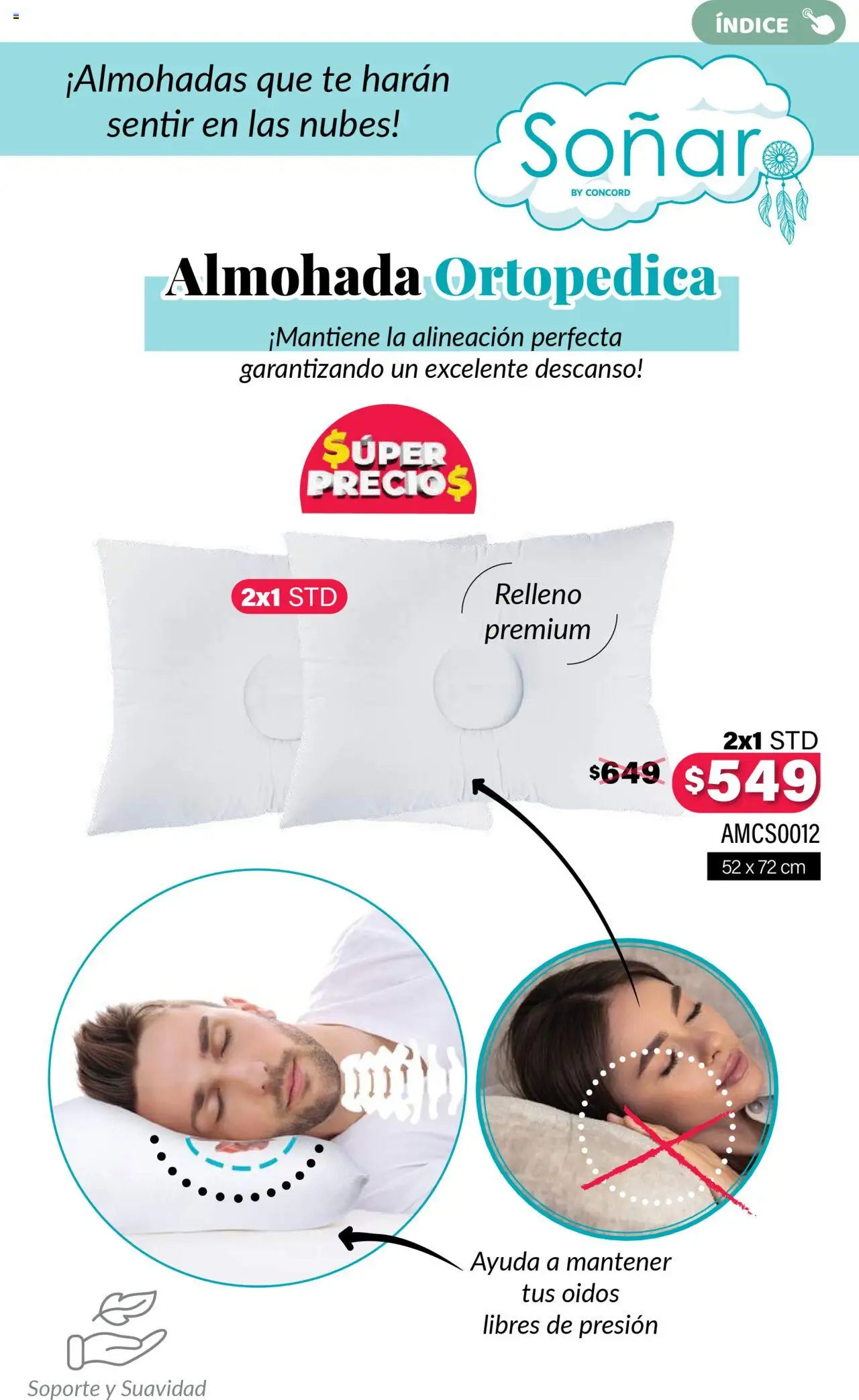 Nuevas ofertas de Colchas Concord válidas en toda la República Mexicana desde el 01.08.2025. ¡Encuentra las mejores ofertas en Colchas Concord - Catálogo! | Página: 518 | Productos: Almohada, Té