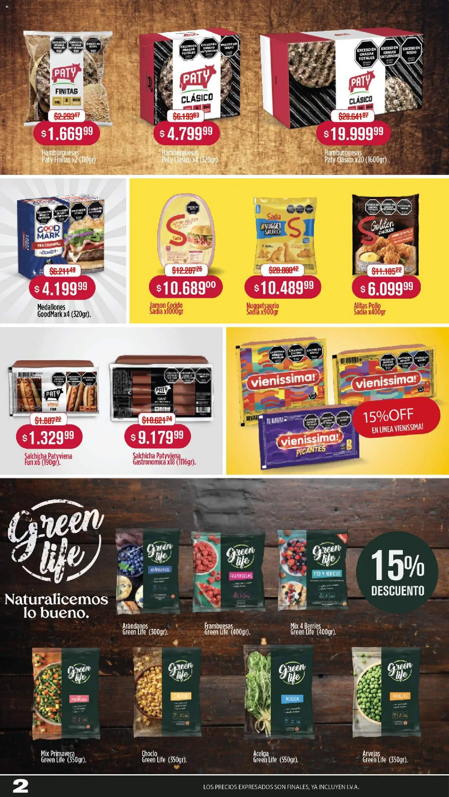 Makro ofertas │ válido desde el 06.11.2025 | Página: 2 | Productos: Choclo, Salchicha, Arándanos, Jamón