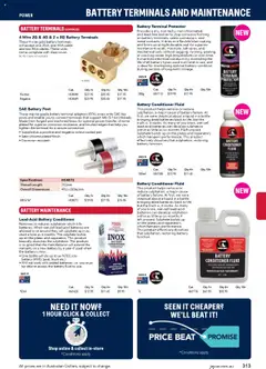 Jaycar catalogue - valid from 09.07.2025 | Page: 313 | Products: Battery, Conditioner, Batteries, Cable