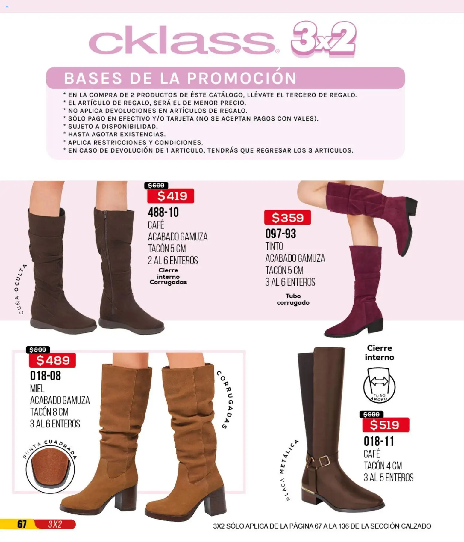 Nuevas ofertas de Cklass válidas en toda la República Mexicana desde el 14.04.2026. ¡Encuentra las mejores ofertas en Cklass catálogo 3X2 Digital Ropa! | Página: 164 | Productos: Café, Gamuza, Cuna