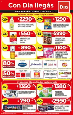 Vista previa Supermercado DIA Ofertas válido desde el 06.08.2025