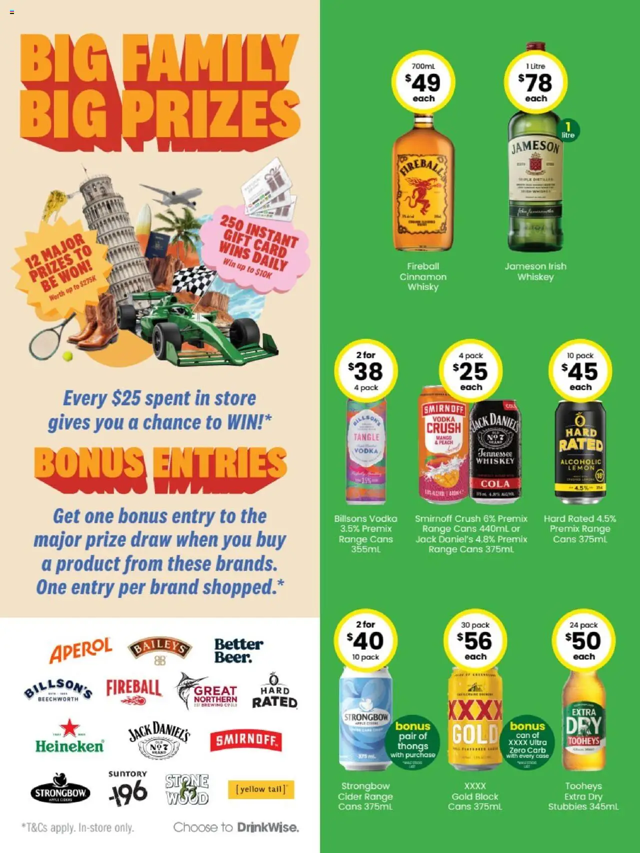 The Bottle-O catalogue - valid from 13.10.2025 | Page: 2 | Products: Whiskey, Lemon, Thongs, Case