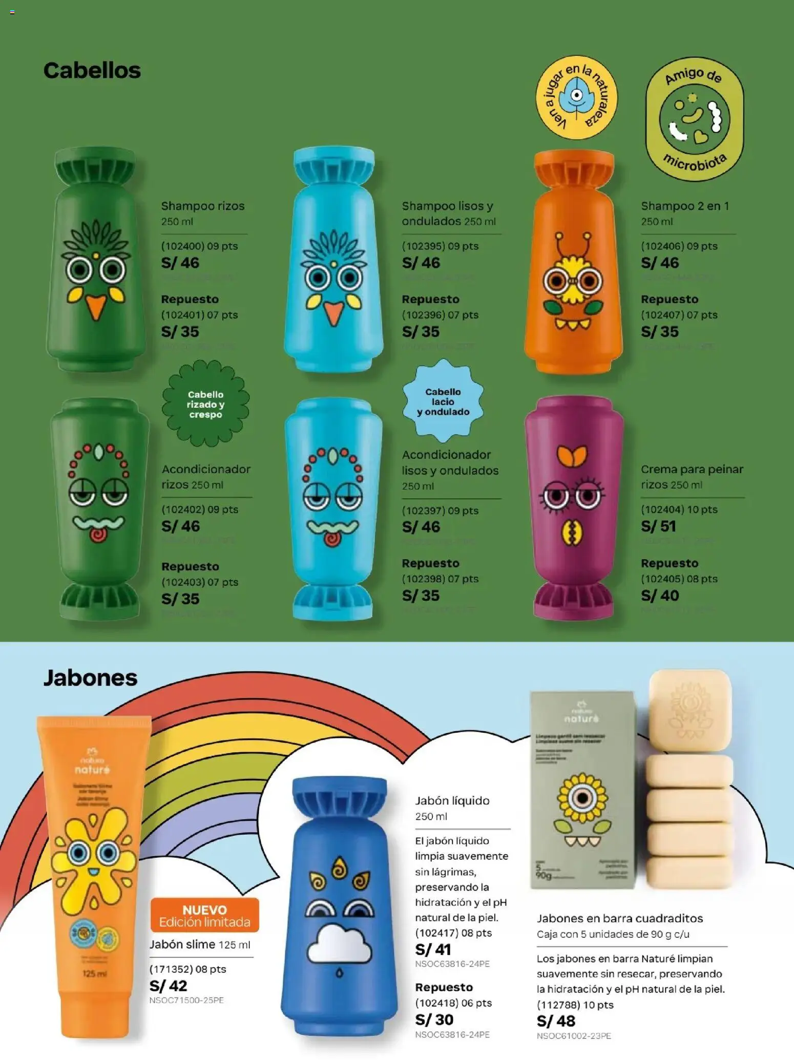 Catálogo Natura válido desde 10.03.2026 | Página: 158 | Productos: Shampoo, Acondicionador, Jabón, Crema