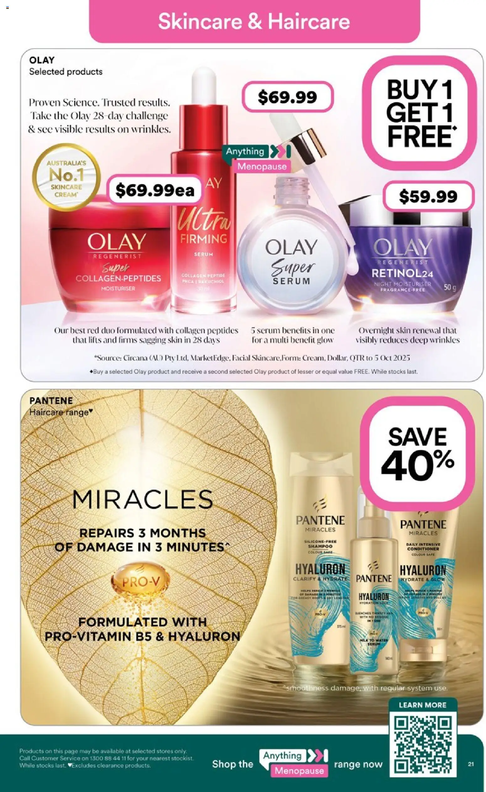 Priceline Pharmacy catalogue - valid from 19.02.2026 | Page: 21 | Products: Shampoo, Conditioner, Moisturiser, Collagen